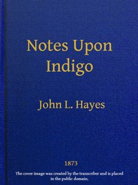Cover of Notes Upon Indigo — Text and Context
