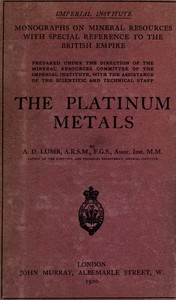 Cover of The platinum metals — A Closer Reading