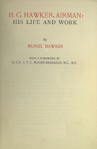 Cover of H. G. Hawker, airman: his life and work — Edition Insights