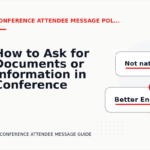 How to Ask for Documents or Information in Conference Attendee Message English