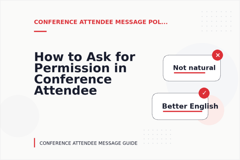 How to Ask for Permission in Conference Attendee Message English How to Ask for Permission in Conference Attendee Message English