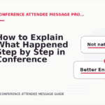 How to Explain What Happened Step by Step in Conference Attendee Message English