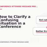 How to Clarify a Confusing Situation in a Conference Attendee Message