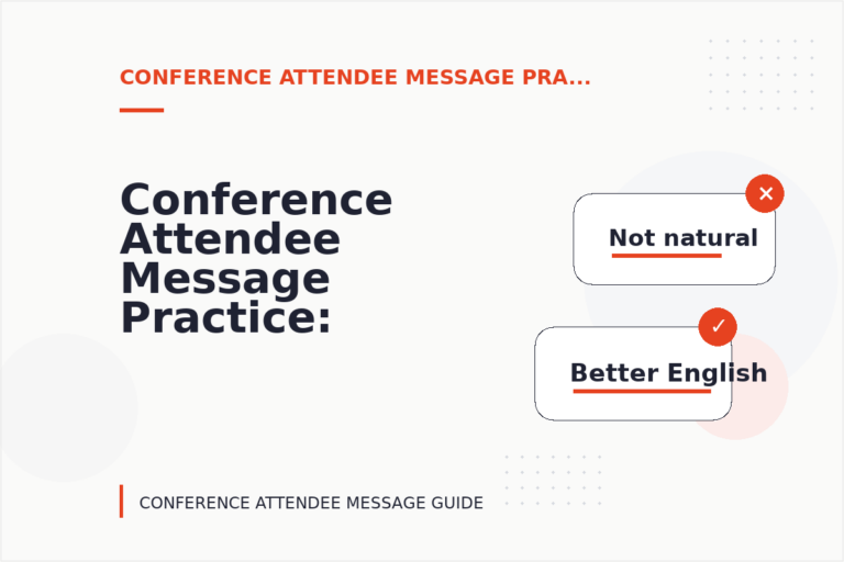 Conference Attendee Message Practice: Request and Reply Examples Conference Attendee Message Practice: Request and Reply Examples