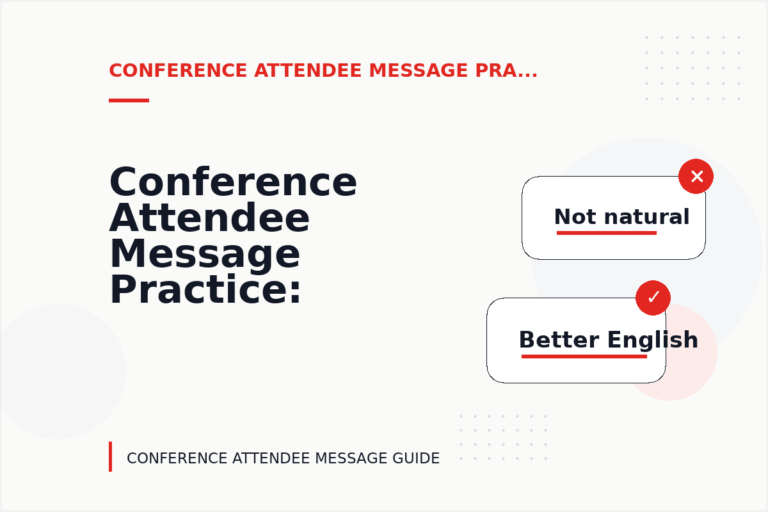 Conference Attendee Message Practice: Questions and Answers Conference Attendee Message Practice: Questions and Answers